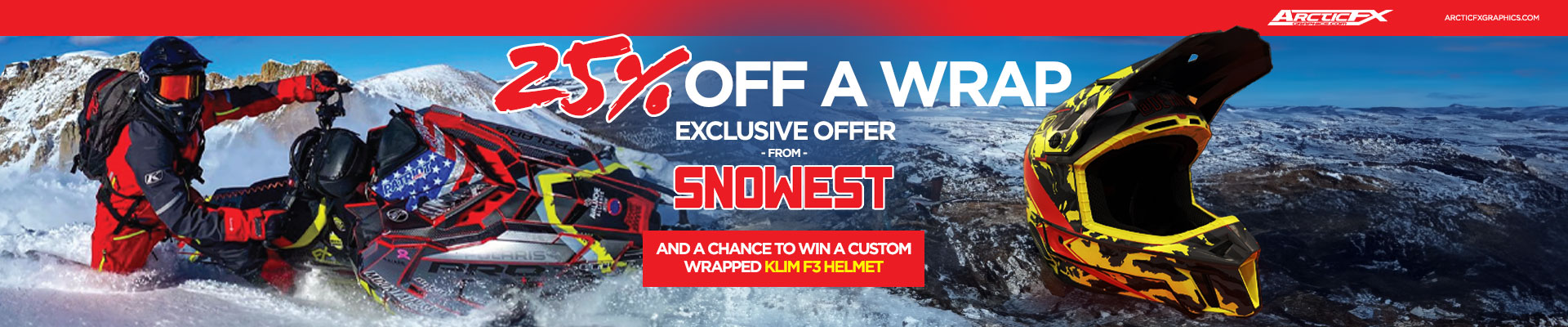 25% Off A Wrap And A Chance To Win A Custom Helmet