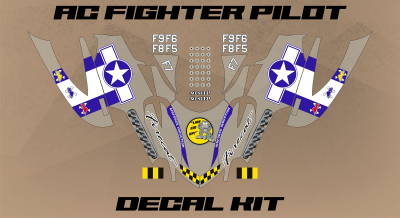 Arctic Cat Firecat Fighter Pilot Decal Kit